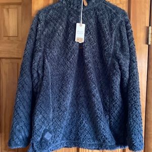 Simply Southern Grey Super Soft Quarter Zip New with tags Size Large